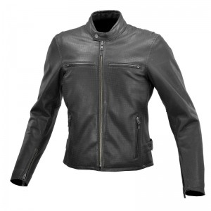 LJ-538 Vented Single Riders Leather Jacket #BLACK